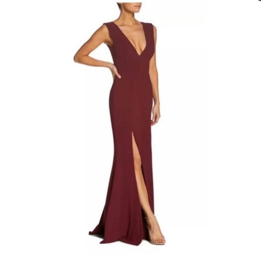 ❤️🆕 DRESS THE POPULATION Red Full Length Sandra Dress